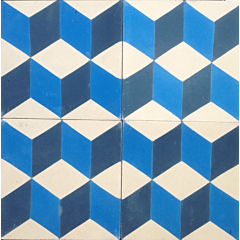 Geometric Blue Encaustic Tile 20cm*20cm