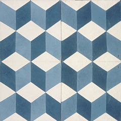 Geometric Midnight Blue Encaustic Tile 20cm*20cm