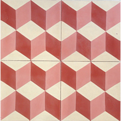 Geometric Red Encaustic Tile 20cm*20cm