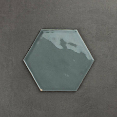 Equator Hexagonal Gloss Light Grey 16.1cm*18.5cm Ceramic Tile