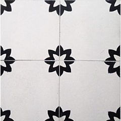 Magdalena Black & White Encaustic Cement Tile 20cm*20cm