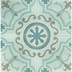 Marina Blue Encaustic Cement Tile 20cm*20cm