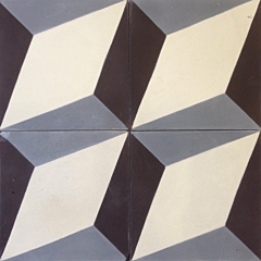 Nadia Aubergine Grey Encaustic Cement Tile 20cm*20cm