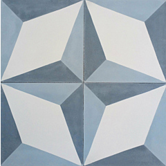 Nadia Bleu Gris Encaustic Cement Tile 20cm*20cm 