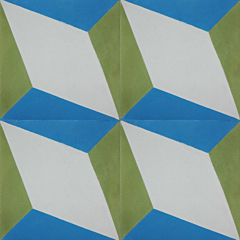 Nadia Green Blue Encaustic Cement Tile 20cm*20cm