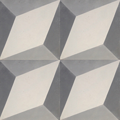 Nadia Light Greys Encaustic Cement Tile 20cm*20cm