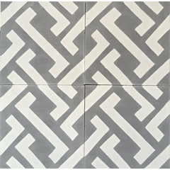 Oxford Grey Encaustic Cement Tile 20cm*20cm
