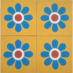 Sunflower Blue Encaustic Cement Tile 20cm*20cm