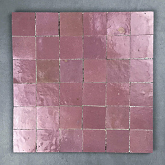 Zellige 30cm Mdoudab Pink Panels 