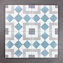 Balboa Gris Blue Encaustic Cement Tile 20cm*20cm