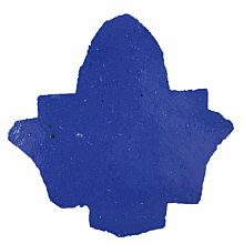 Zellige - 221 Royal Blue - Darj Fleur de Lis 7cm*7cm*1cm