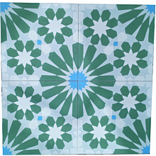 Cassiopeia Verde Spring Encaustic Cement Tile 20cm*20cm
