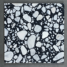EC1 Pebbles Black Honed Terrazzo Resin 60cm x 40cm x 1.2cm
