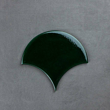 Moorish Emerald Green 17cm*15.5cm Ceramic Scallop