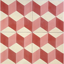 Geometric Red Encaustic Cement Tile 20cm*20cm