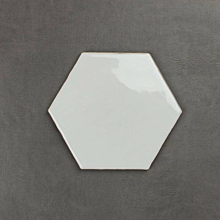 Equator Hexagonal Gloss Off White 16.1cm*18.5cm Ceramic Tile