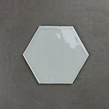 Equator Hexagonal Gloss Pearl Grey 16.1cm*18.5cm Ceramic Tile