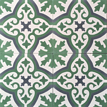Havana Verde Green Encaustic Cement Tile20cm*20cm