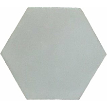 46 Light Grey - Hexagonal Solid Colour Encaustic Cement Tiles 17cm x 20cm