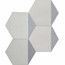 Hexagonal Triangles Cement Tiles 17cm x 20cm