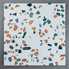 IG8 Amber Forest Green Honed Terrazzo Resin 50cm x 30cm x 1.2cm