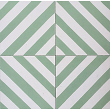 Linea Pistachio Green Encaustic Cement Tile 20cm*20cm