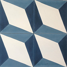 Nadia Blue Encaustic Cement Tile 20cm*20cm