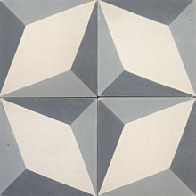 Nadia Dark Greys Encaustic Cement Tile 20cm*20cm