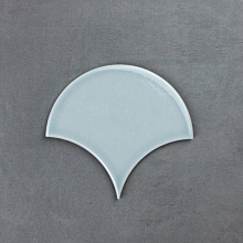 Moorish Pale Grey 17cm*15.5cm Ceramic Scallop