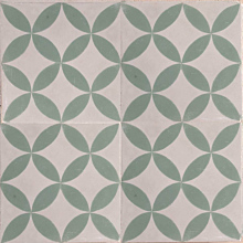 Petals Green Encaustic Cement Tile 20cm*20cm