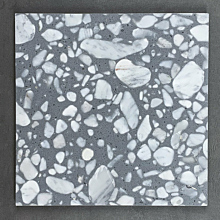 SW3 Pebbles Silver Honed Terrazzo Resin 60cm x 60cm x 1.2cm