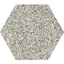 Yapei Hexagonal Terrazzo Honed 17cm x 20cm