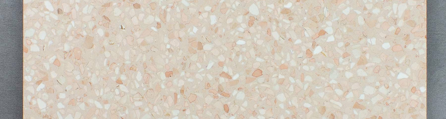 SW6 Peach Granite Honed Terrazzo Resin Tiles 