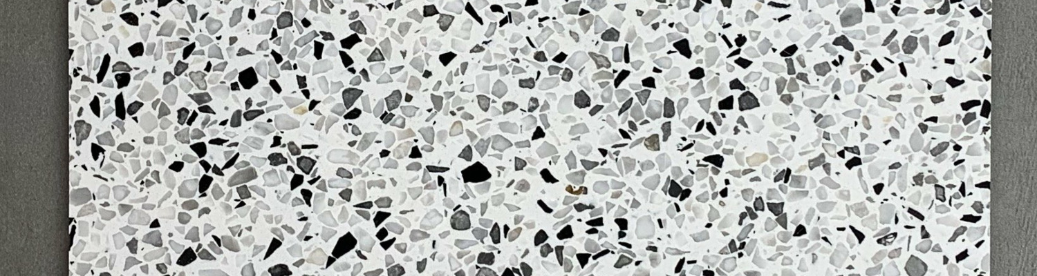 SE1 White Granite Honed Terrazzo Resin Tiles